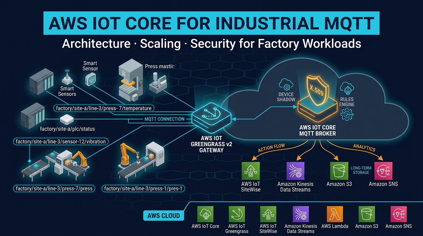 AWS IoT Core for Industrial MQTT: Architecture and Scaling Patterns