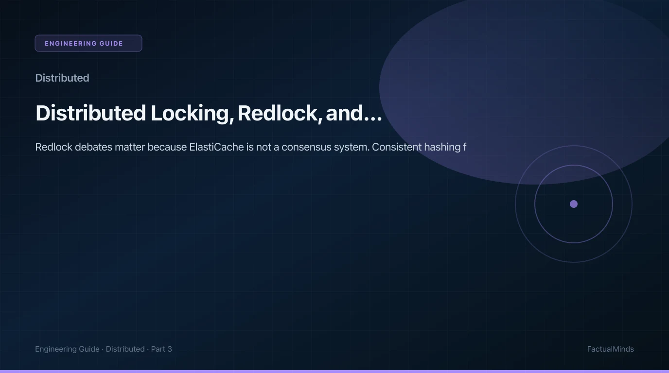 Distributed Locking, Redlock, and Consistent Hashing on AWS